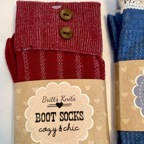Women’s Boots socks Britt’s Knits New In Package 2 Pair NWT Stocking Stuffer - Picture 5 of 8